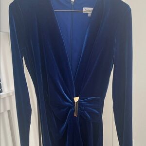 Calvin Klein Royal Blue Long Sleeve Dress